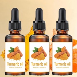 Turmeric Facial Oil, 3 Counts/set Moisturizing Facial Oil, Daily Skincare Set for Women & Men, Skin Care Kit for All Skin Types