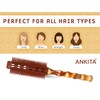 ANKITA Wooden Printed Round Hair Brush(AP-233W) (Color May Vary)