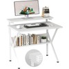 COTUBLR Small Desk, 27.5 Inch Small Computer Desk for Small