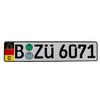 German Euro Plate with German Flag & Coat of Arms