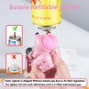Panda Butane Torch Lighter Adjustable Flame Refillable Windproof Cool Lighter