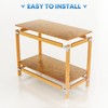 8 PCS Galvanized Steel Workbench Corner Bracket Kit - Heavy