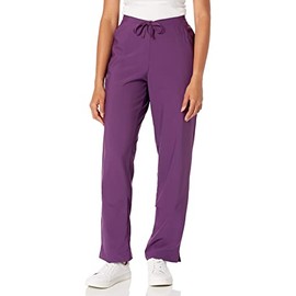 WonderWink W123 Women’s Drawstring Scrub Pant — Eggplant, Medium