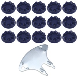 The Lord of the Tools 22PCS Screw-in Cricket Spikes with Spanner Blue Cricket Cleat Set Replacement Suitable for Most Sneakers and Balls 22 * 10mm