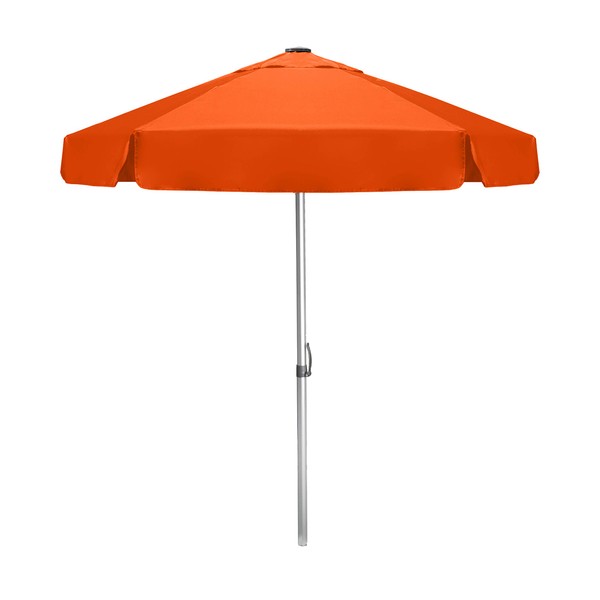 Strombergbrand The Vented Bistro, Large Outdoor Patio Umbrella with Tilt Adjustments, Café Style Market Umbrella, Patented Construction, Commercial Quality Heavy Duty Table Top Umbrella, Orange