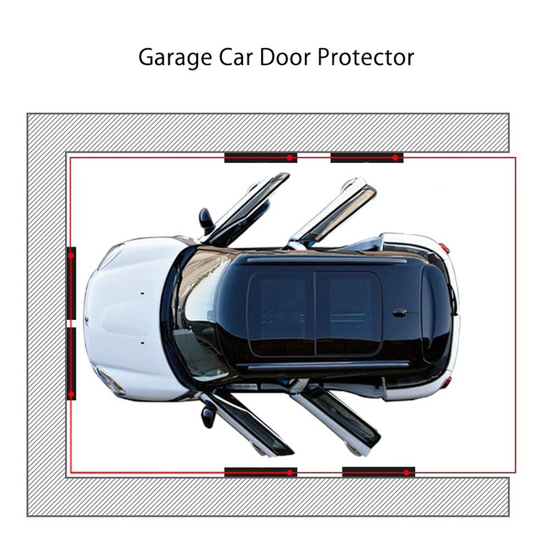 Garage Wall Protector Bumper Guards - 6 Pack Universal 1-3/16"