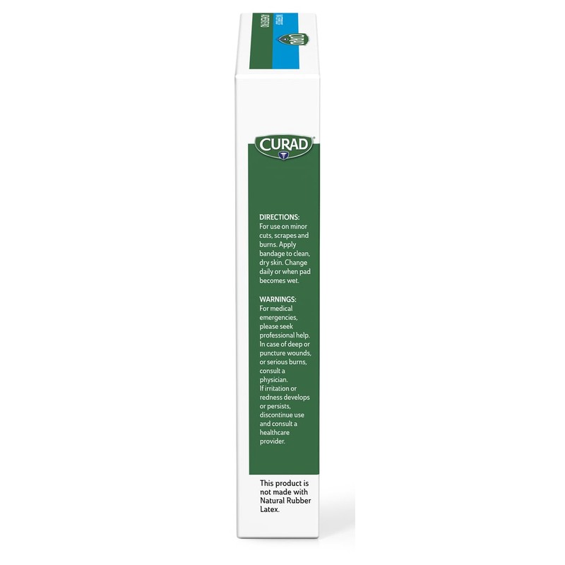 CURAD White Waterproof Adhesive Pads, 4 x 4 inches, 4