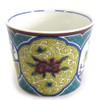 Sobachoko Stylish Kutani Ware Soba Bookuchi Yoshidaya Sansui Peony Arabesque
