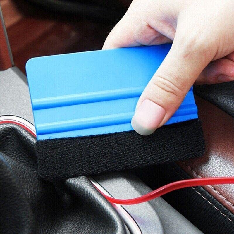 4PCS Car Wrapping Vinyl Squeegee Scraper Tool Wrap Soft Felt