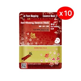 Nature Mapping Essence Mask Pack 25g Red Ginseng 10 Sheets / 자연맵핑 에센스 마스크팩 25g 홍삼 10매