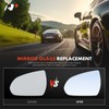 A-Premium Left Driver Side Heated Mirror Glass with Backing Plate
