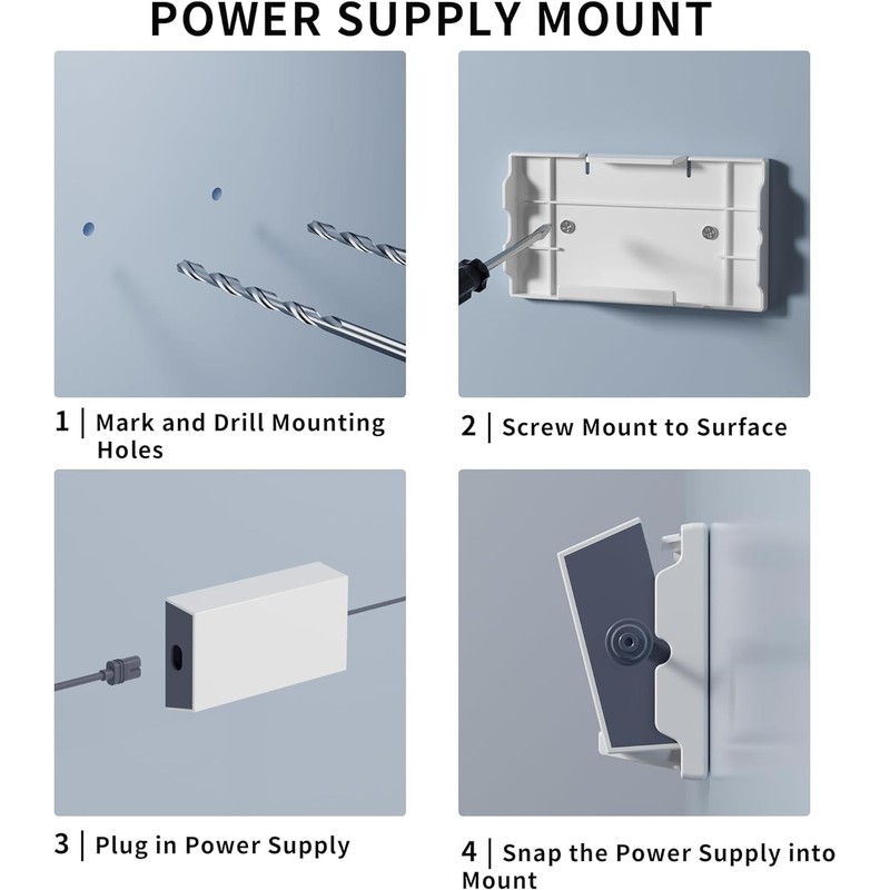 Starlink Gen 3 Router Wall Mount Kit with Power Supply