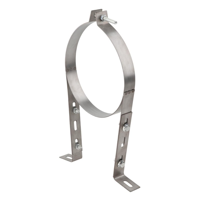 Milageto Chimney Pipe Wall Strap Pipe Bracket Clamp Flue Liner