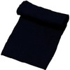 Genuine Knitted 100% Wool Scarf, US Made, Navy Blue