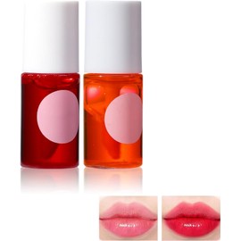 Juego De Tintes Para Labios, Maquillaje De Labios De Larga Duración, Brillo Brillante, No Pegajoso (2 Colores A) 2 Colores A 0,24 Onzas Líquidas (Paquete De 2)