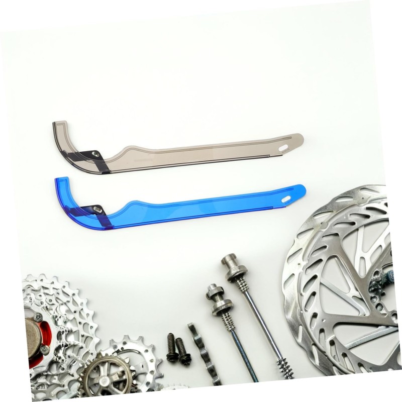 Mipcase 2pcs Bike Chain Cover Replacement Clear Plastic Bicycle Chain