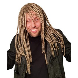 HandinHand Creations Dreadlock Wig for Men Hippie Gangster Beach Bum Reggae Rasta Man Dreads Costume
