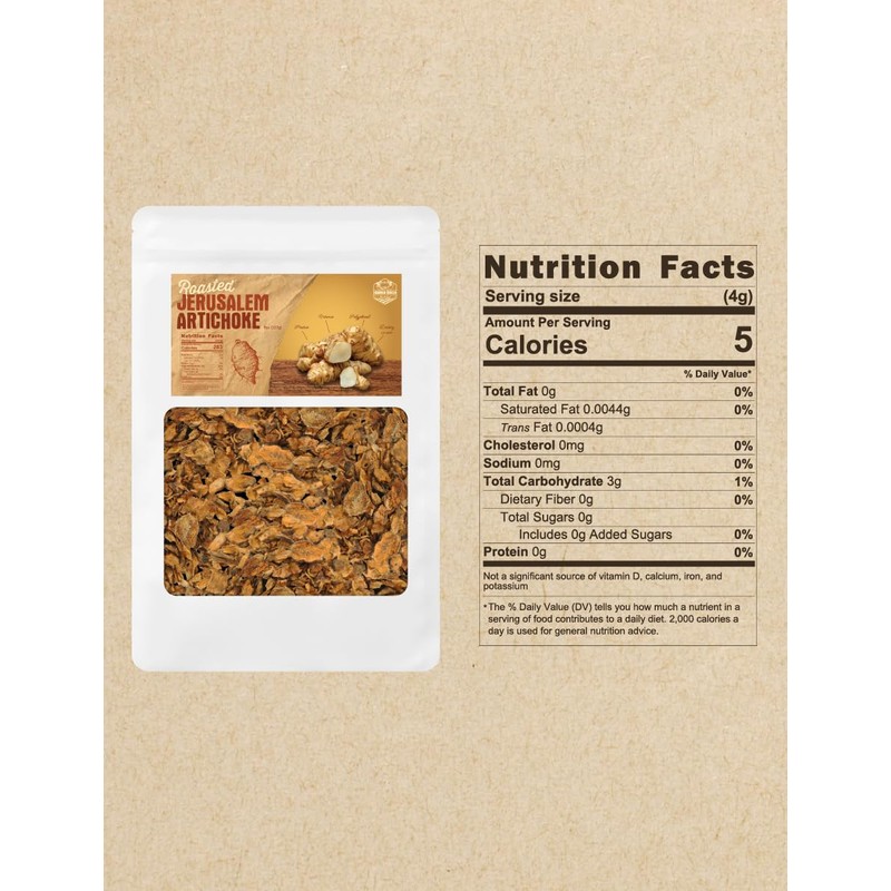 (8oz) Farmer Queen Roasted Jerusalem Artichoke Helianthus Tuberosus Rich Inulin