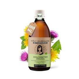 BitterPower Original 200 ml - Organic Bitter Drops with 9 Herbs by Hildegard von Bingen - Vegan & No Additives - Made in Germany