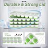 Ice Cube Tray with Lid, 4 Pack Durable Stackable Ice