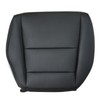 NLQR Passenger Bottom Perforated Microfiber Leather Seat Cover Black Compatible