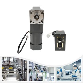 AC High Torque Motor,110V 120W Electric Gear Motor with Variable Speed Adjustable Controller Governor Geared Motor,90°Right Angle Output,1:30K 45RPM 20NM