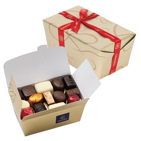 Leonidas Belgian Chocolates | Assorted, Milk Chocolates and Dark Chocolates in a Beautiful Gift Ballotin Box. Imported fine Chocolate from Belgium (1 x 32pc 500g)
