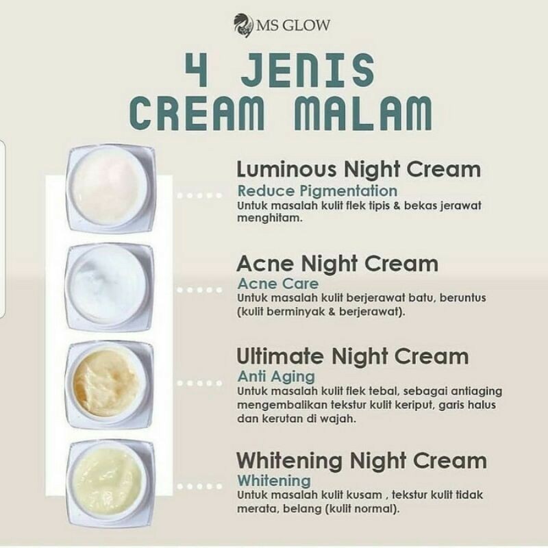 Night cream ms glow