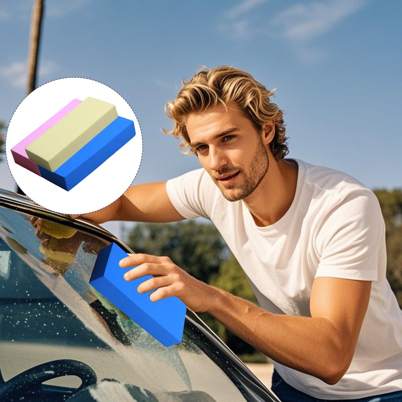 Car Cleaning Sponge, Premium Quality PVA Micro Cleaning Sponge, Perfect
