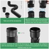 Catch Basin Downpipe Extension Set, 150cm Circular Extendable Rain Gutter