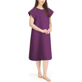NY Threads NY Threads Women's Hospital Gown Soft and Stylish Patient Gown, 2XLarge-3XLarge, Viva Magenta