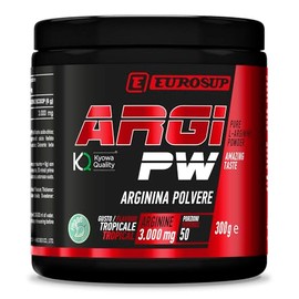 EUROSUP ARGI PW – L-Arginina Kyowa Quality in Polvere | Da Fermentazione Vegetale | Supporto Ossido Nitrico e Performance | Alta Purezza e Biodisponibilità | Vegan | Gusto Tropicale