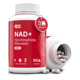 NAD+ Optimal Absorption Nicotinamide Riboside, 300 mg High Dose, 90 Capsules, Anti-Ageing, Against Fatigue, NAD+ Booster, Energy & Vitality, Gluten-Free, GMO Free, Laboratory-Tested Purity