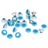 500Pcs Eyelet Grommet Round Edge Color Fine Workmanship Good Toughness
