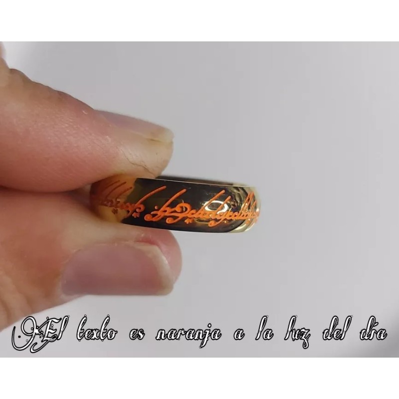 Dtup Anillo Mágico Único Brilla En La Oscuridad Tolkien Hobbit