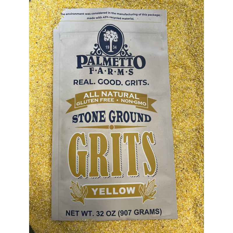 PALMETTO FARMS Stone Ground Yellow Grits, 32 OZ