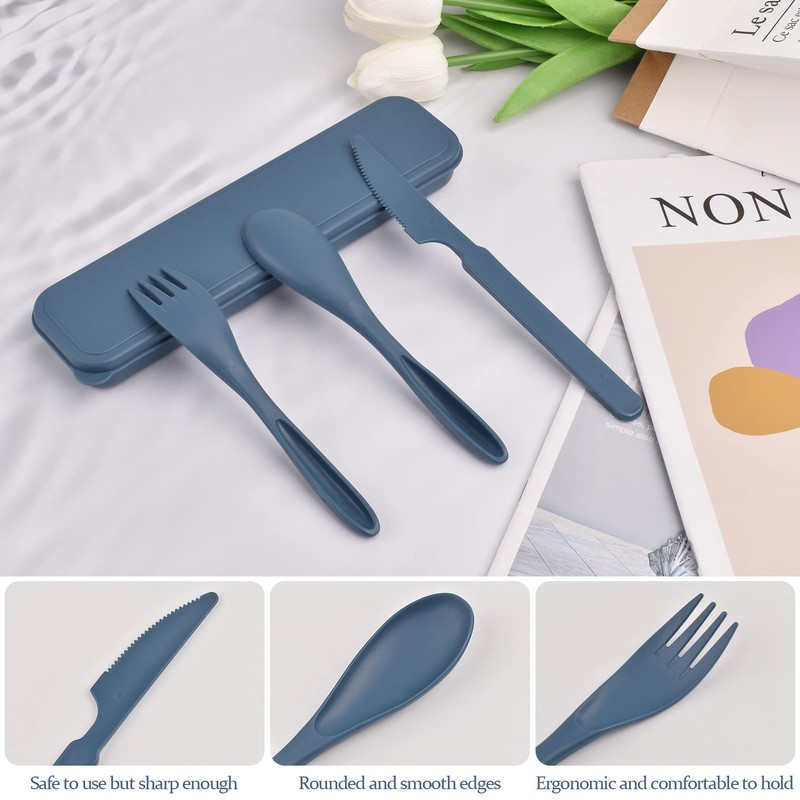Picnic Cutlery, Reusable Plastic Cutlery, Table Cutlery, Lunch Box, for