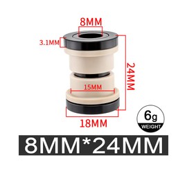 Bibike MTB Rear Shock Mounting Hardware M8x22/24/32/44/50/54/68mm Rear Shock Bushing Compatible with Fox RockShox Marzocchi DVO DNM