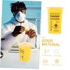 FRCOLOR Small Sharps Container with Lid Waste Bin for Disposal