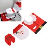 3Pcs Santa Toilet Seat Cover Rug Water And Tank Cover