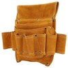 Tool Waist Bag Multifunctional Yellow Cowhide Electrician Hardware Tool Storage