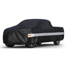 Holthly 10 Layers Truck Cover Waterproof All Weather. Pickup Truck Cover Rain Snow UV Dust Protection. Length: 210-230 inches, Universal Fit for Ford F150 Chevy Silverado Dodge Ram 1500.