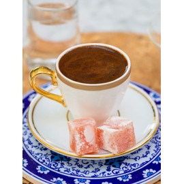 Ozerlat Real Turkish Coffee - Traditional Light Roasted 250g | Brazil Arabica Beans, Ground | Premium Artisan Coffee