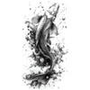 2 Sheets Temporary Fish Tattoo Catfish Tattoo Arm Tattoo NAG025x2