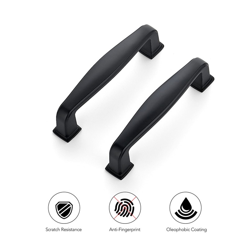 Ravinte 25 Pack Solid 3 Inch Black Cabinet Pulls and