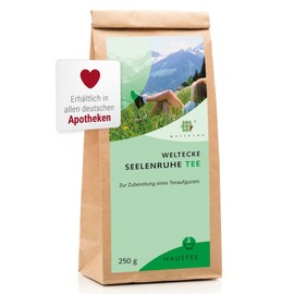 Weltecke Seelenruhe-Tee 250 g | In Deutschland kontrolliert & hergestellt | Naturbelassener Kräuter-Tee mit Lavendel, Melisse & Passionsblume | Frisch abgefüllter Abend-Tee | Loser Beruhigungs-Tee