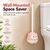 Penguin Toilet Brush Set for Bathroom Cleaning – Wall-Mounted Long