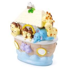 Mousehouse Gifts Kids Noah's Ark Safari Themed Piggy Bank Money Box Gift for a Boy or a Girl