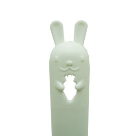 OHE Shoe Washing Brush, White, Approx. Length 8.7 x Width 1.3 x Depth 1.7 inches (22 x 3.3 x 4.3 cm), Animal Shoe Brush, Rabbit, Hook Brush Included