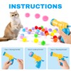 Cat Toy Gun Launcher, Cat Ball Launcher and 30 Pcs